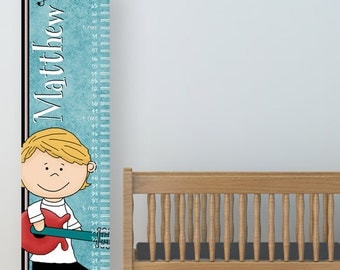 Rock On Rockstars Theme Kids Personalized Growth Chart Music Boys Guitar Rock N Roll Baby/Nursery Room/Wall Decor by PICKLEBERRY KIDS