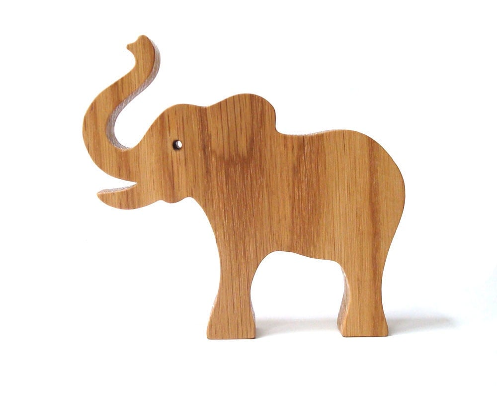 wooden walking elephant toy