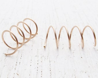 spiral earrings for multiple holes