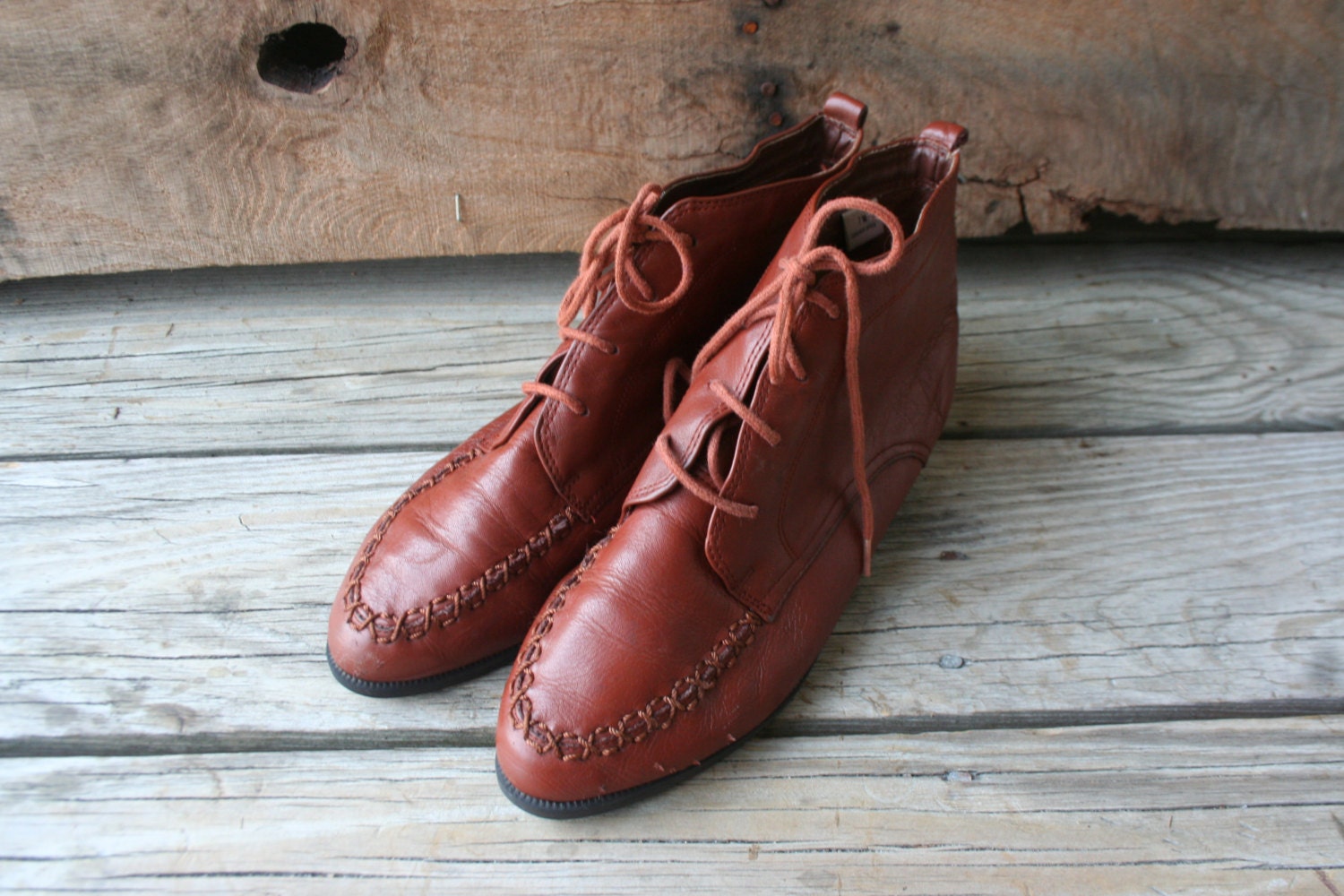 vintage leather booties