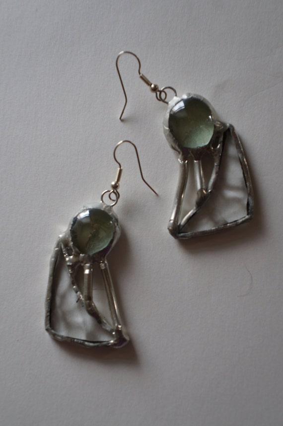 Items similar to Stained Glass Earrings on Etsy