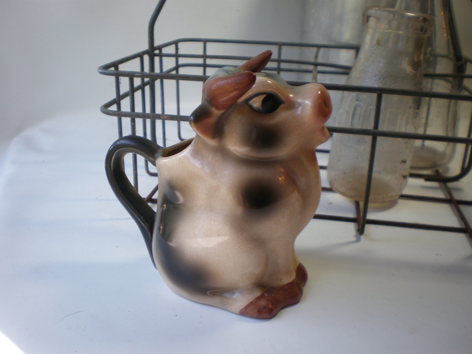 Rare Vintage 1940's Cow Pitcher Creamer