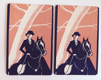 Vintage Single Swap Playing Cards (2)Paper Epherema Scrapbook Collectible