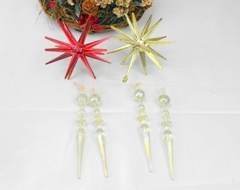 vintage sputnik Christmas ornaments vintage unbreakable ornaments vintage atomicChristmas ornament space age ornaments sci fi ornaments
