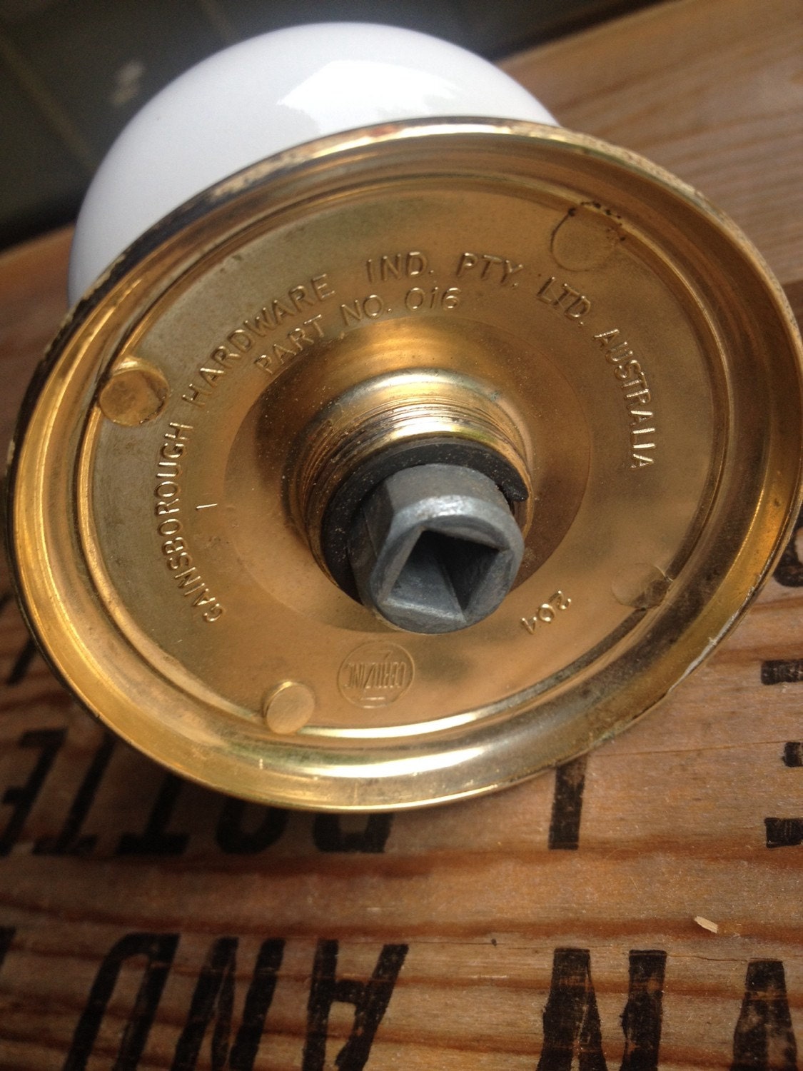 Vintage Porcelain Door Knob Gainsborough Hardware White