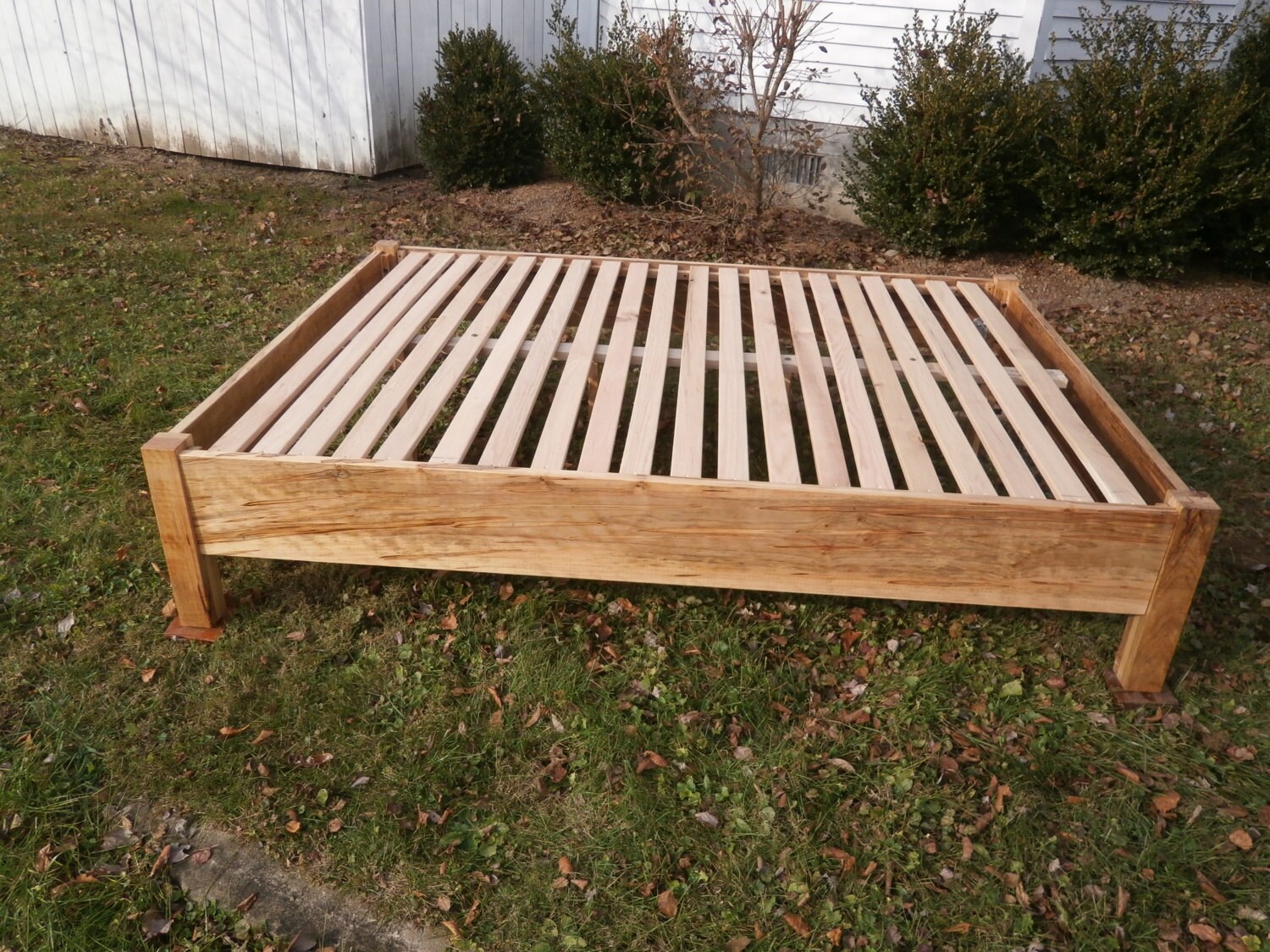 Solid Hardwood Simply Elegant Bed Frame by SolidCherryHeirlooms