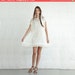 Summer Sale Sheer Cocktail Dress - Cream