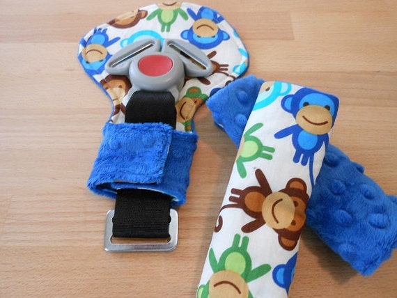 Royal Monkeys Infant/Toddler Reversible Car Seat Strap And