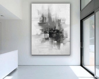 XL Abstract Painting / Original Palette Knife Painting. / Modern Art / Large Painting / Oversized Painting
