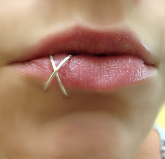 Lip Piercing Metal Stud 22