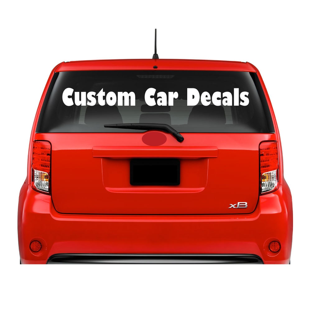 Car Window Vinyl Decals Lettering Outdoor Business Logo Custom