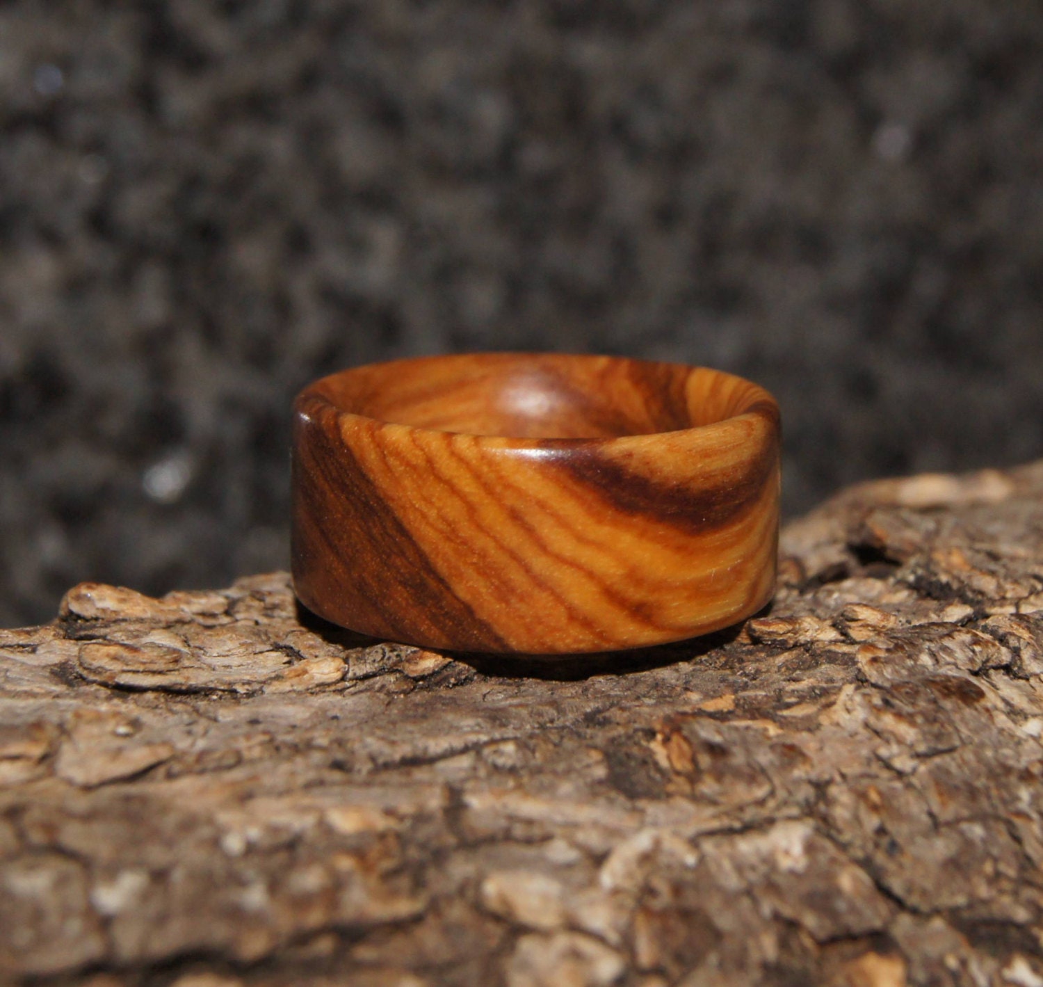 Size 6 Olive Wood Ring