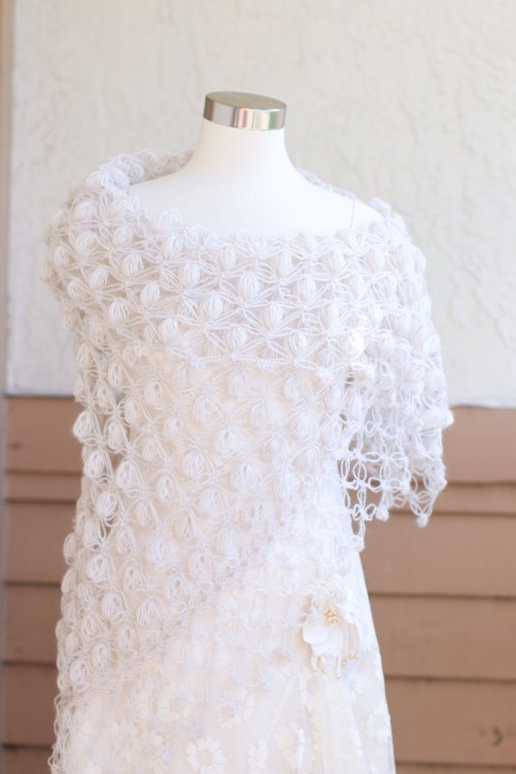 blush bridal shawl