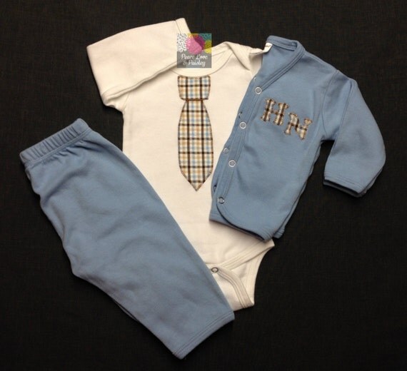 Baby Layette Set Personalized Baby Baby Boy by PeaceLoveandPaisley