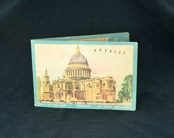 Vintage Packet of Needles with St. Pauls Cathedral pictured on it