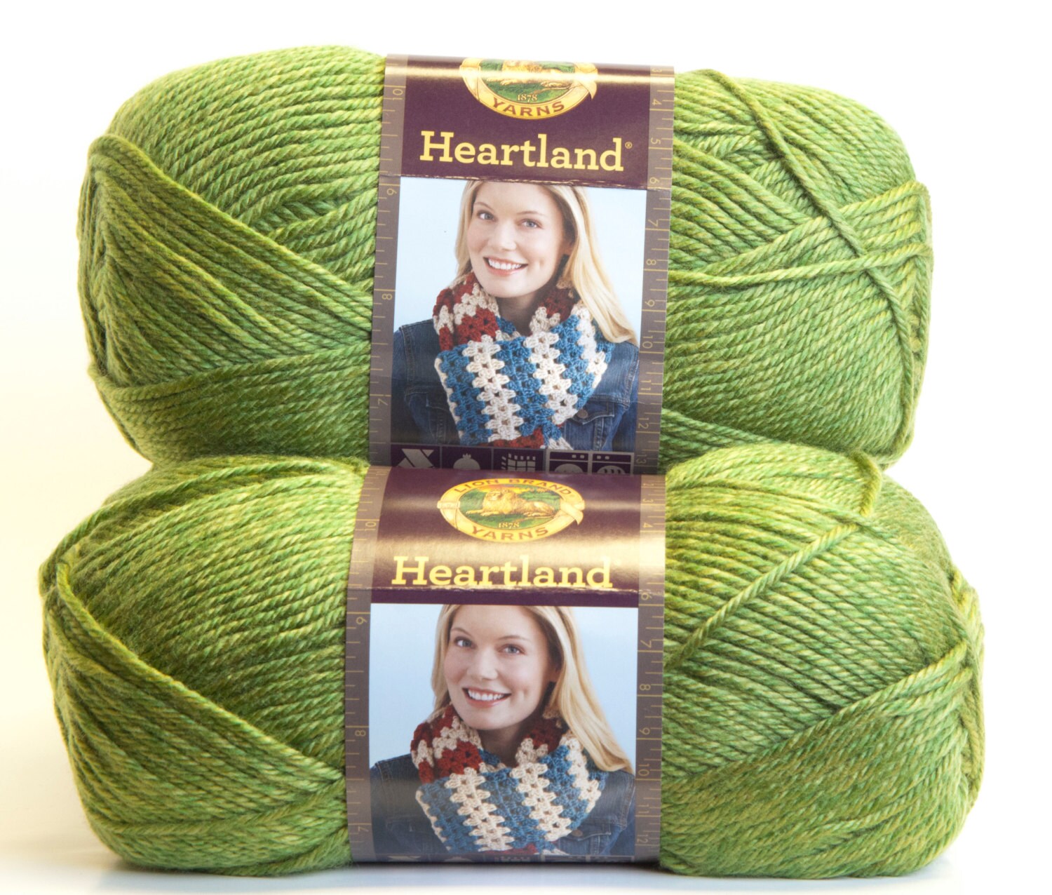 Acrylic Yarn Lion Brand Heartland Everglades Worsted Weight