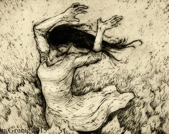 You Know How I Do (Frolic) - Original Intaglio Print