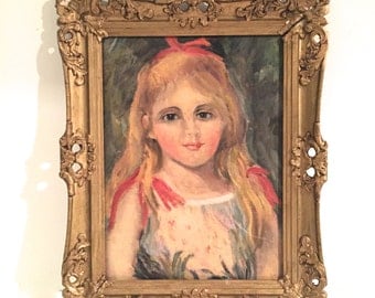 Vintage painting - Girl's portrait