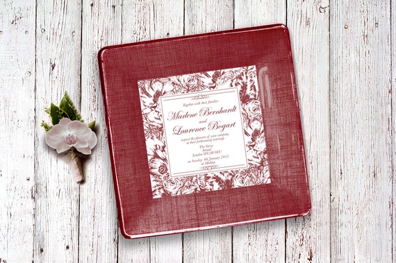 gift - wedding invitation keepsake - 1st anniversary gift - unique ...
