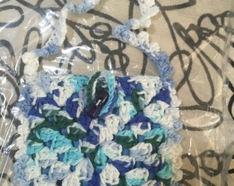 Crocheted Granny Square Purse #138