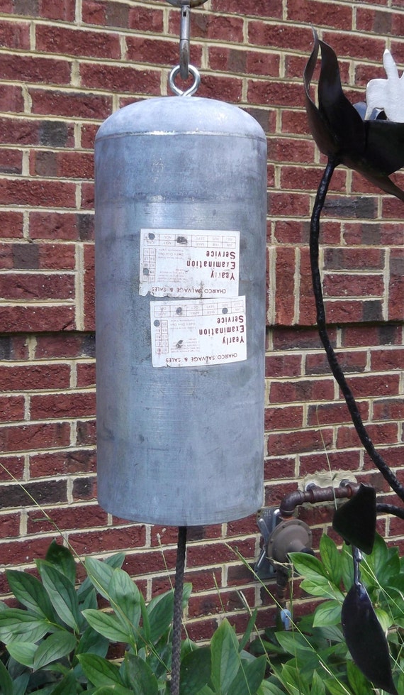 Scuba tank bell wind chime