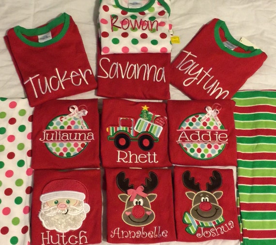 2022 Christmas Pj Blanks CHRISTMAS PAJAMAS Blossom Blanks PJs Organic by BirdieJamesEandS