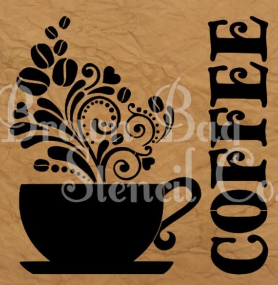 coffee-stencil-12x12-reusable-mylar-stencil-pillow