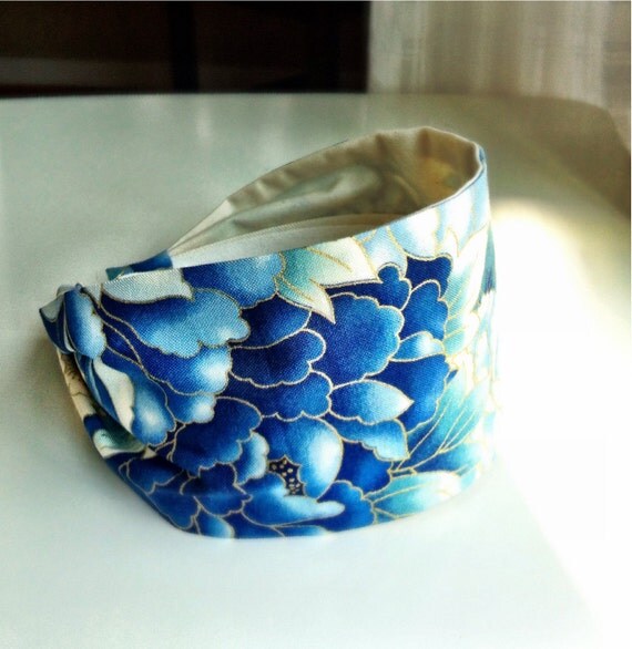 Women's Wide Fabric Headband . Headbands for women . by jerseymaid