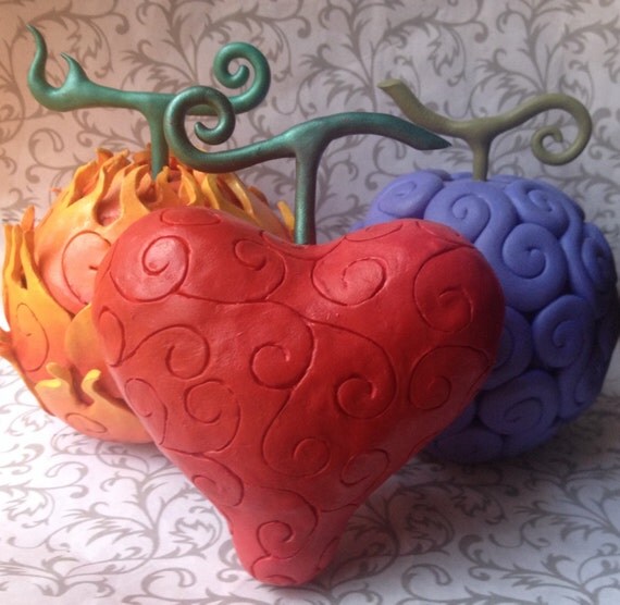 Devil Fruit Sculpture // One Piece // Ace by JekyllHydeJewelry