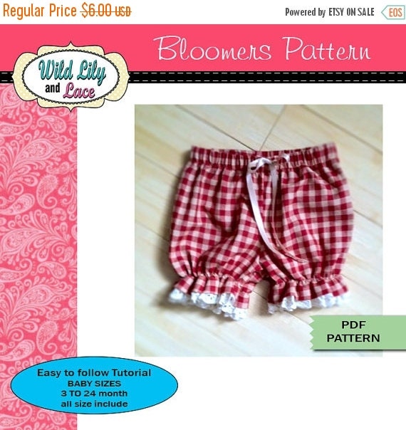ON SALE Baby Bloomer Pattern