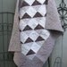 Baby Boy Quilt - Precious Brown and White