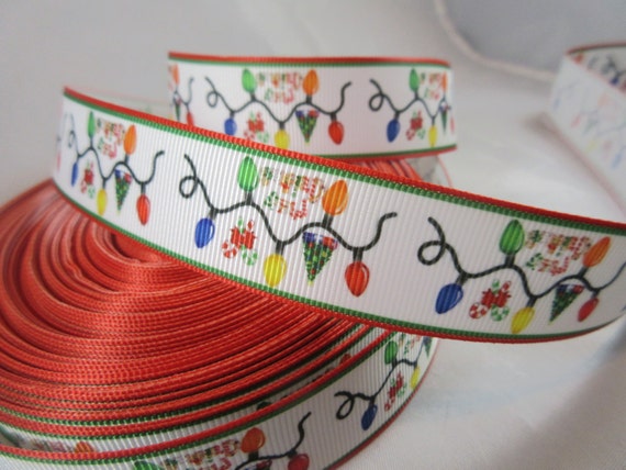 christmas lights ribbon xmas grosgrain ribbon christmas christmas lights ribbon xmas grosgrain ribbon christmas