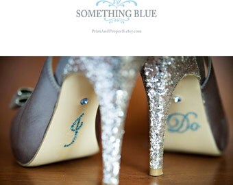 Something Blue, I Do Stickers, I Do Shoe Sticker, I Do Shoe Decal, I Do Stickers for Shoes, Bride Gift, Bridal Shower Gift, Wedding Shoes