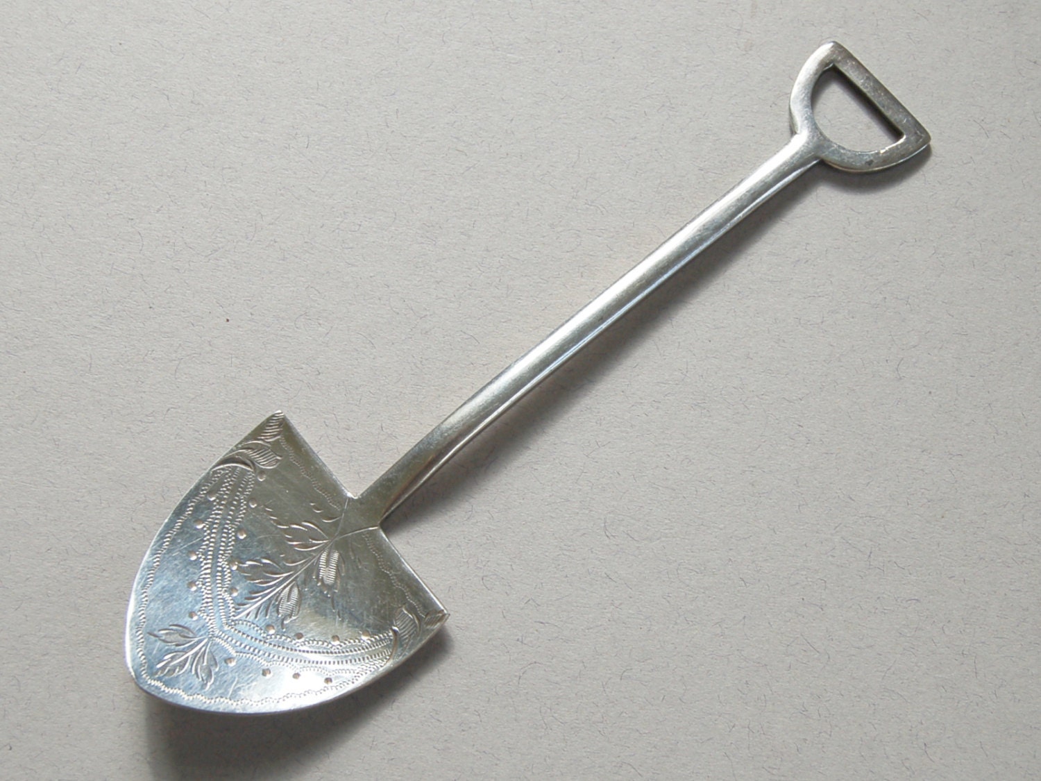 Antique silver plate spade shaped spoon Silverware EPNS spoon Vintage