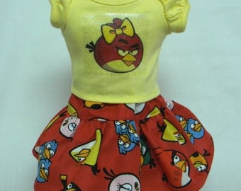 Angry Bird Theme Outfit For 18 Inch Doll Like The American Girl