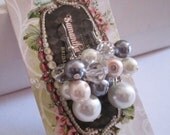 Pearl Cluster Earrings, Bridesmaid Jewelry, Pearl Dangles in Blush Pink, Ivory, White and Gray, Bridesmaid Pearl Jewelry, Bridesmaid Gift Pearl Cluster Earrings, Bridesmaid Jewelry, Pearl Dangles in Blush Pink, Ivory, White and Gray, Bridesmaid Pearl Jewelry, Bridesmaid Gift