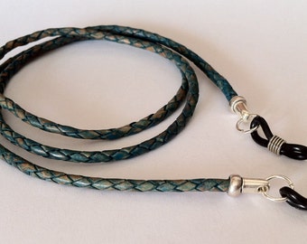 eyeglass cord, Handmade eyewear, eyeglass For Men, Women eyeglass, Braided Leather eyeglass, eyeglass chain, Women accessories, unisex,