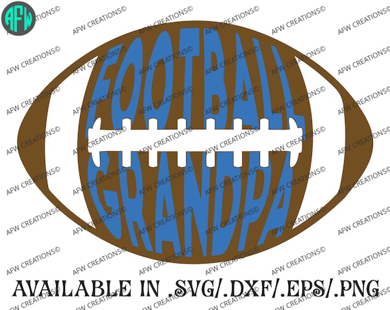 Download Digital Cut File Football Grandpa Sports Grandpa SVG