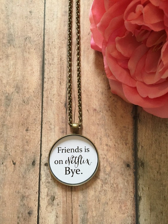 Items Similar To Friends Necklace Funny Necklace Netflix Necklace   Il 570xN.829437803 Jfzz 