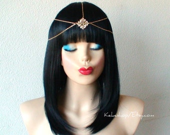 Black wig. Cosplay wig. Heat friendly Synthetic wig. REMY Human hair wig.