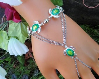 Yheakne Boho Anello Braccialetto Da Polso Stratificato Dito Braccialetto D'oro Schiavo Braccialetto Vintage Stratificato Nappa Braccialetto Mano Catena Gioielli Per Le Donne E Le Ragazze Regali