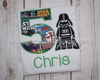 lego star wars birthday shirt