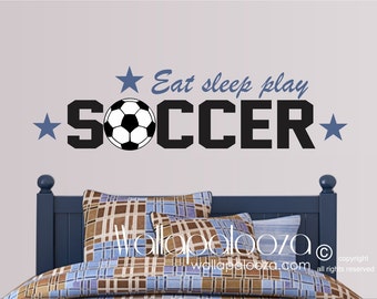 Soccer Wall Decor soccer wall decal | etsy Soccer Wall Decor soccer wall decal | etsy