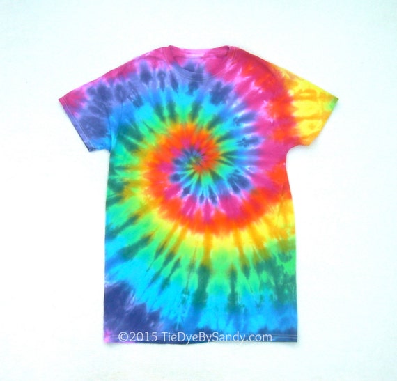 SALE Small Rainbow Spiral Tie Dye Shirt