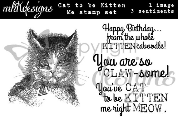 Cat to be Kitten Me Digital Stamp Set