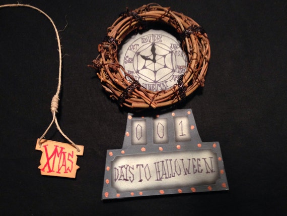 Nightmare Before Christmas Halloween town countdown clock