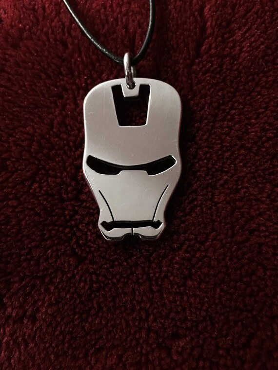 Iron Man Necklace Iron Man Pendant Iron Man Mask by YaminCespedes