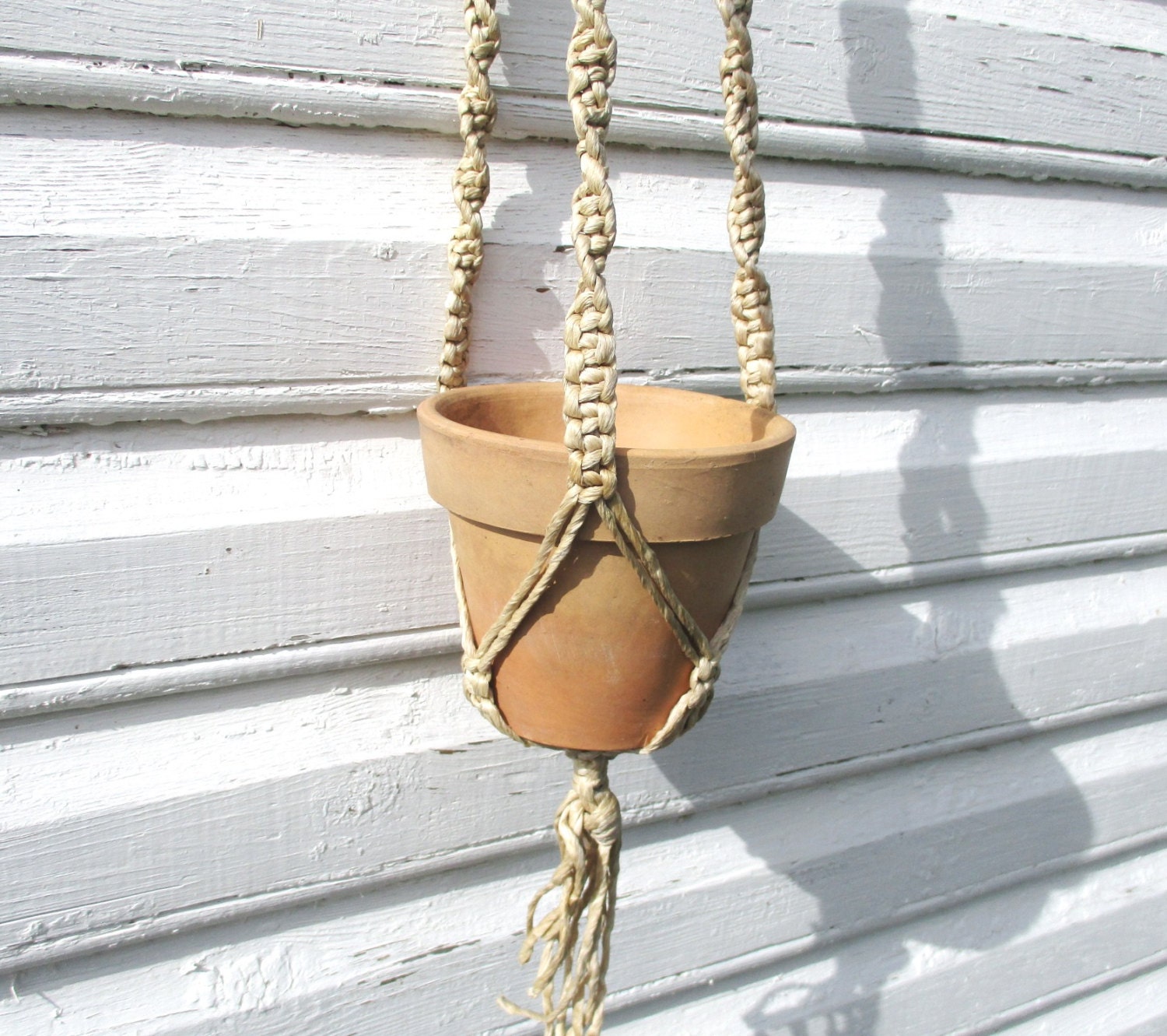 Macrame Plant Hanger Twine Planter Wall Hanging Rope Plant