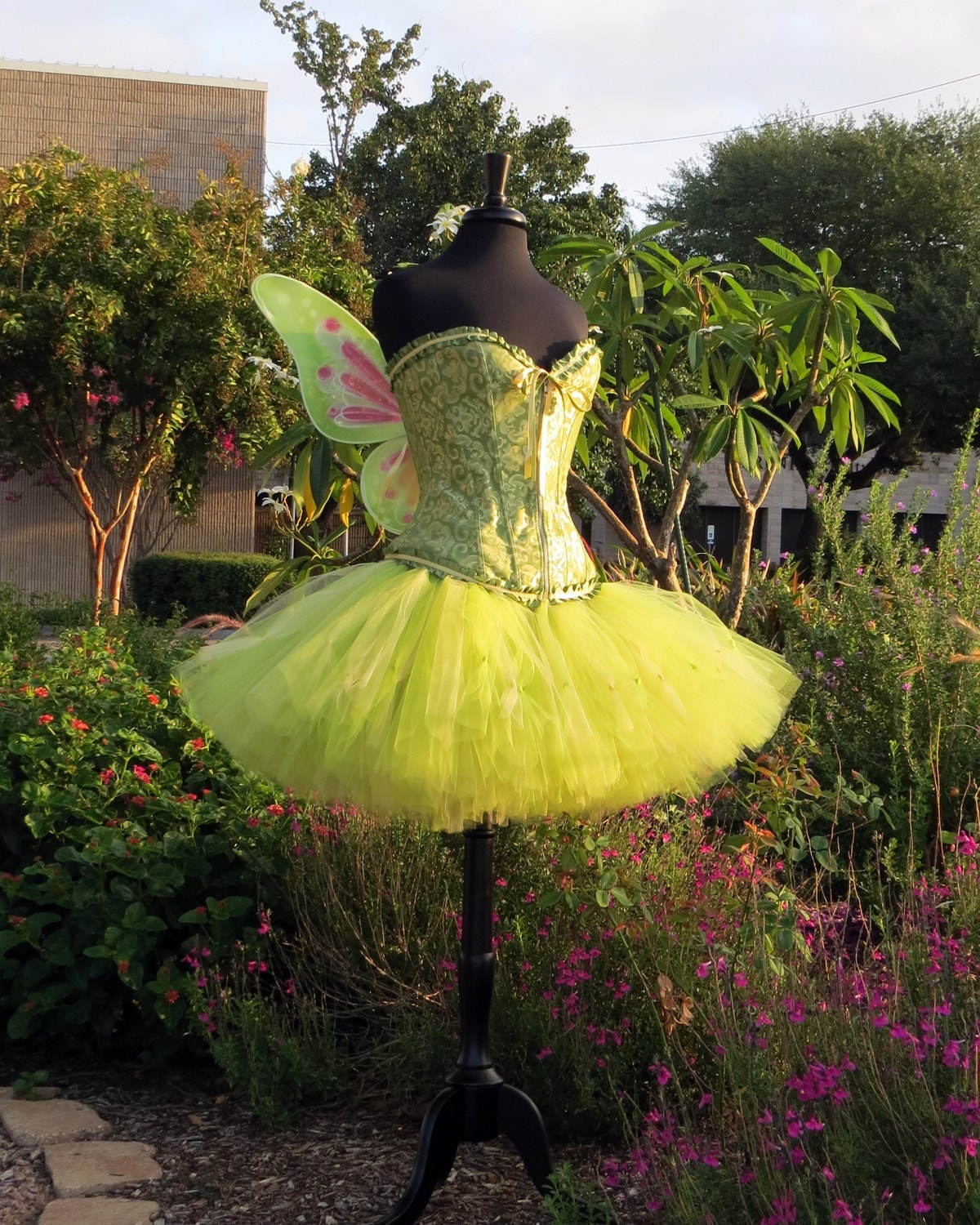 Adult Tinkerbell Halloween costume skirt. Halloween adult