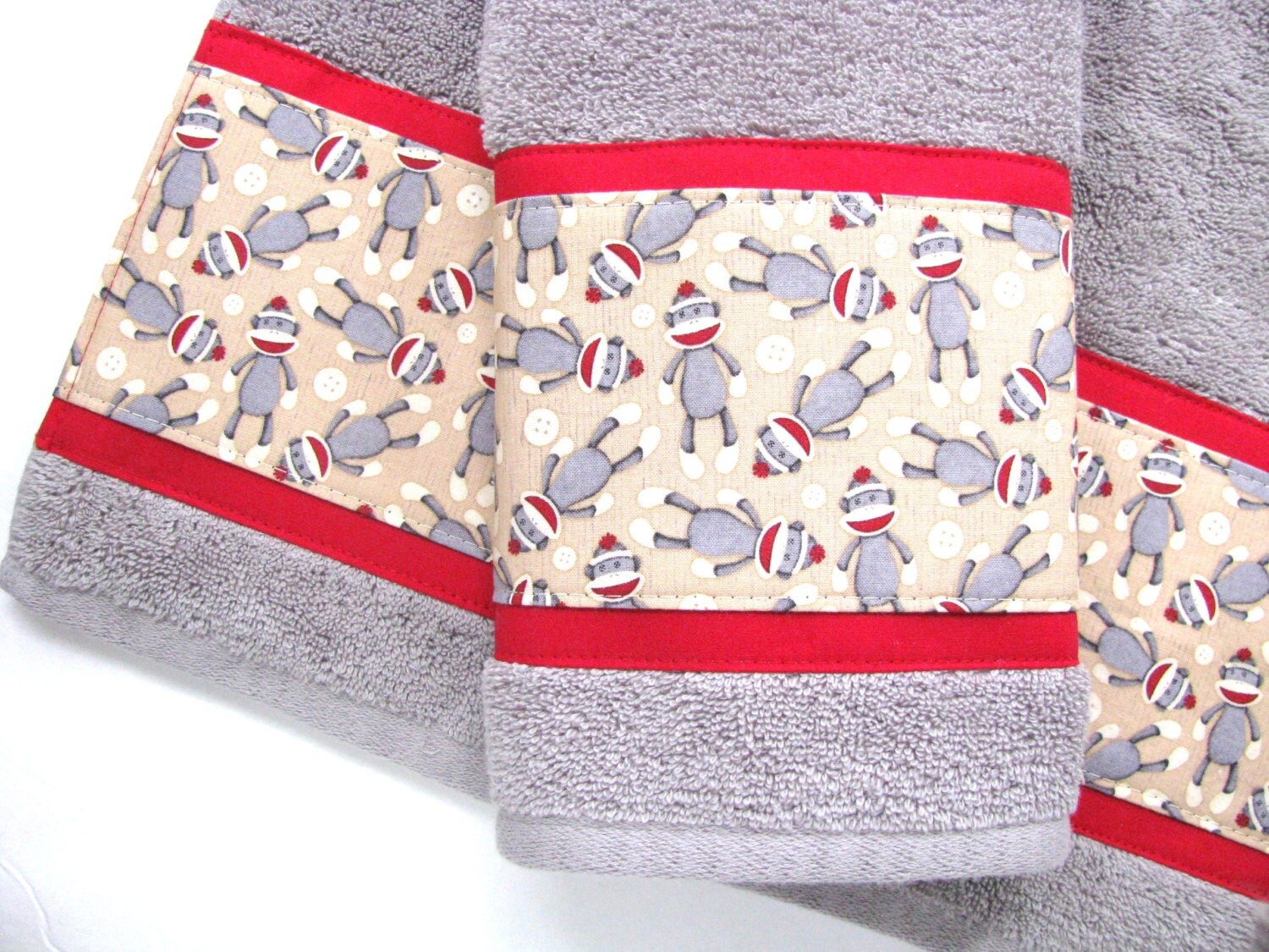 Sock Monkey Towels hand towels towel sets bath towels sock